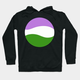 Genderqueer Waves Circle Hoodie